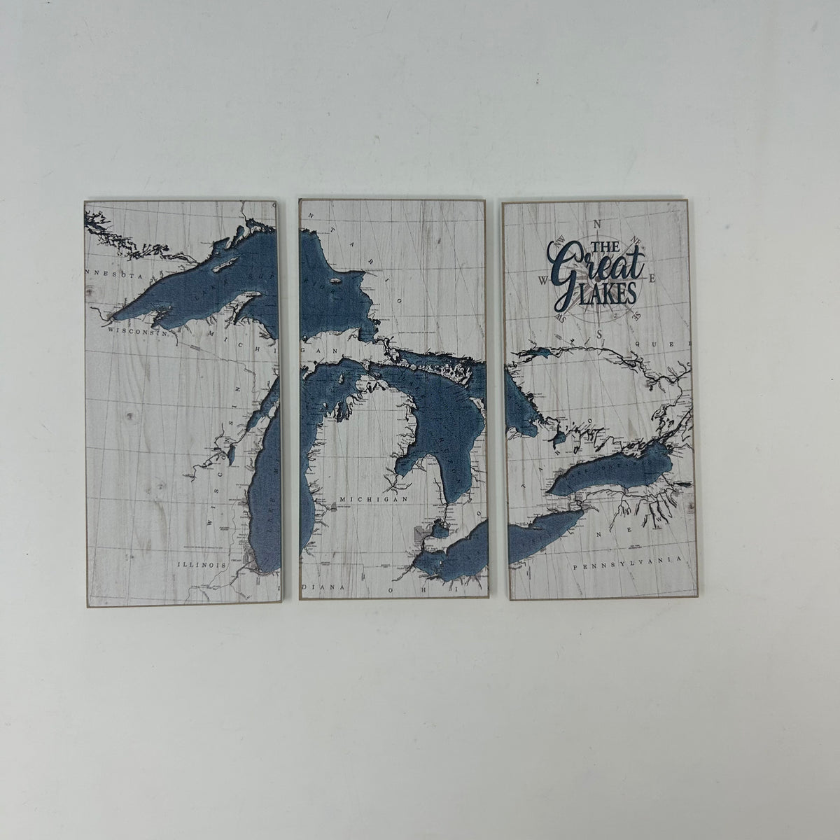 3 Panel Great Lakes Magnet