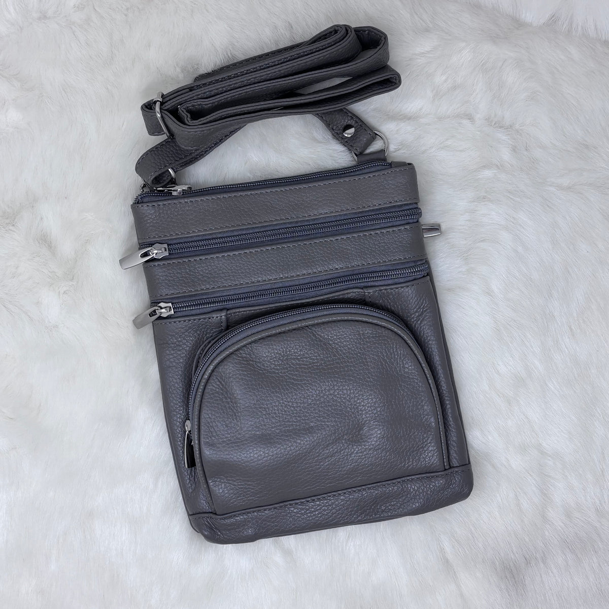 Leather Crossbody On the Go Bag