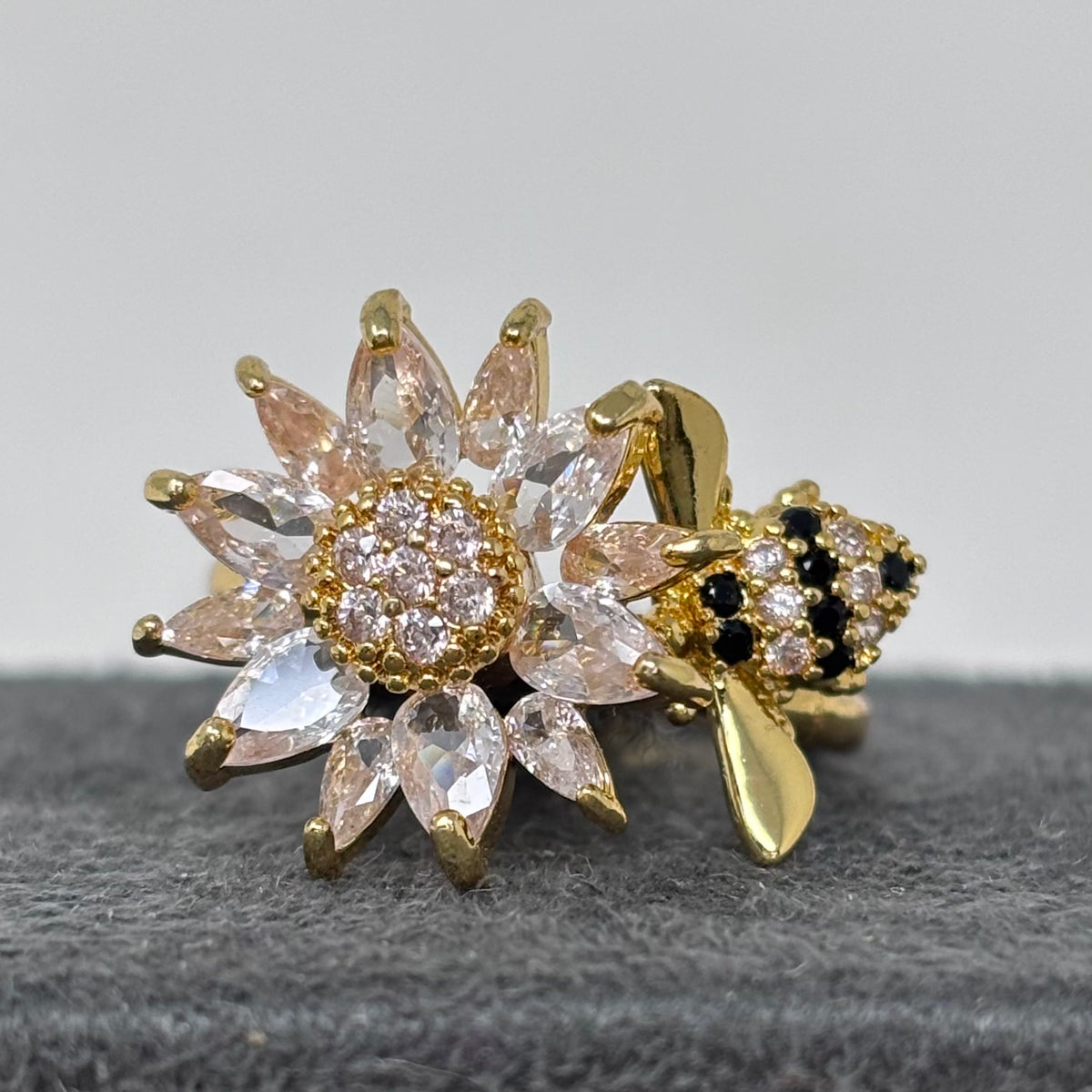 CZ Spinner Ring