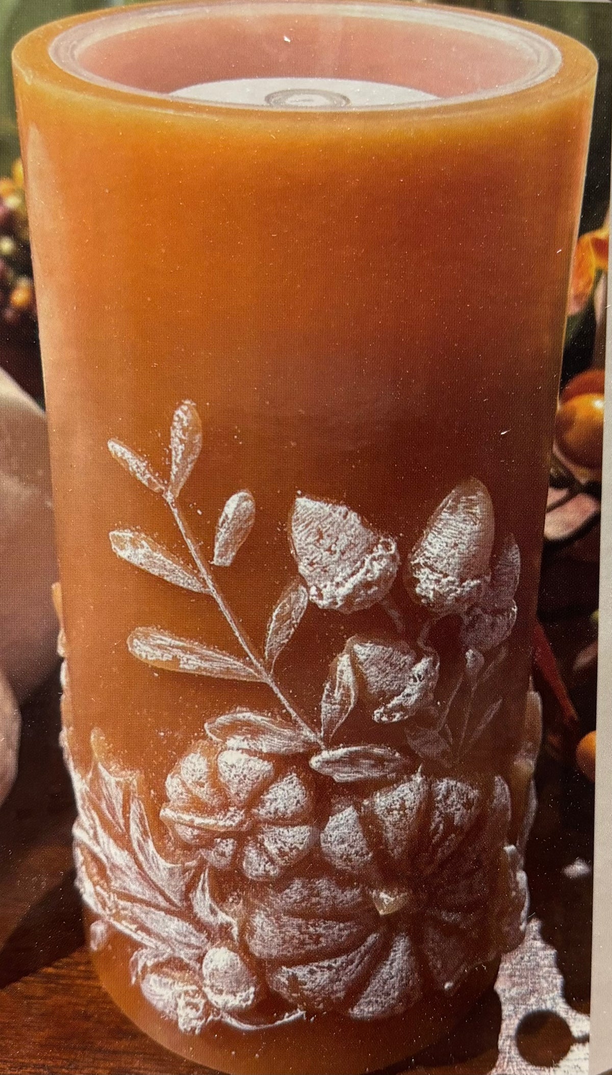 Fall Fountain Candle 4x8