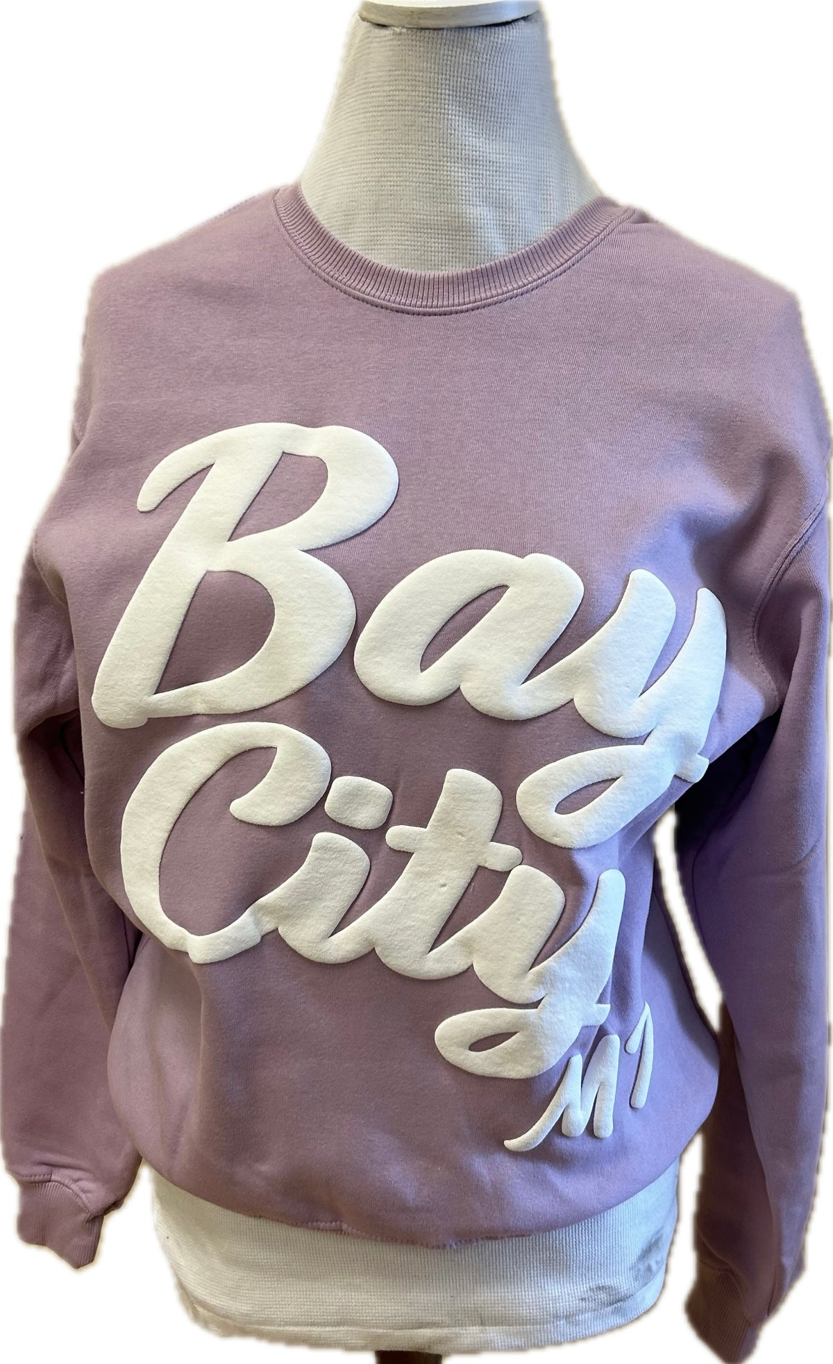 Lavender Soft Bay City Crew Neck Sweatshirt