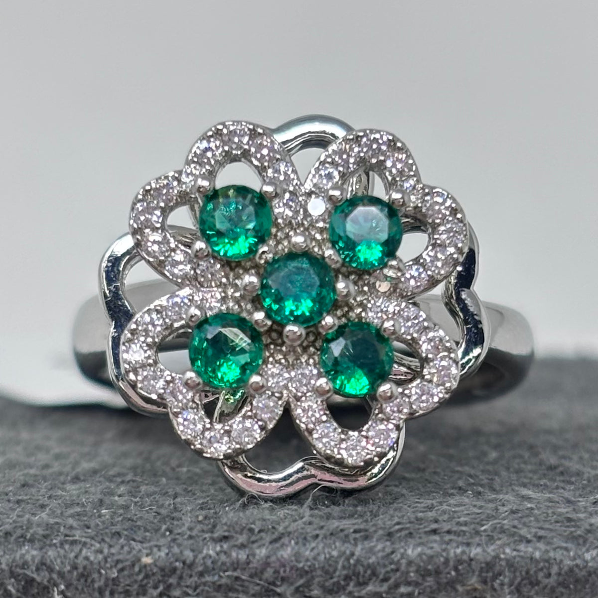 CZ Spinner Ring