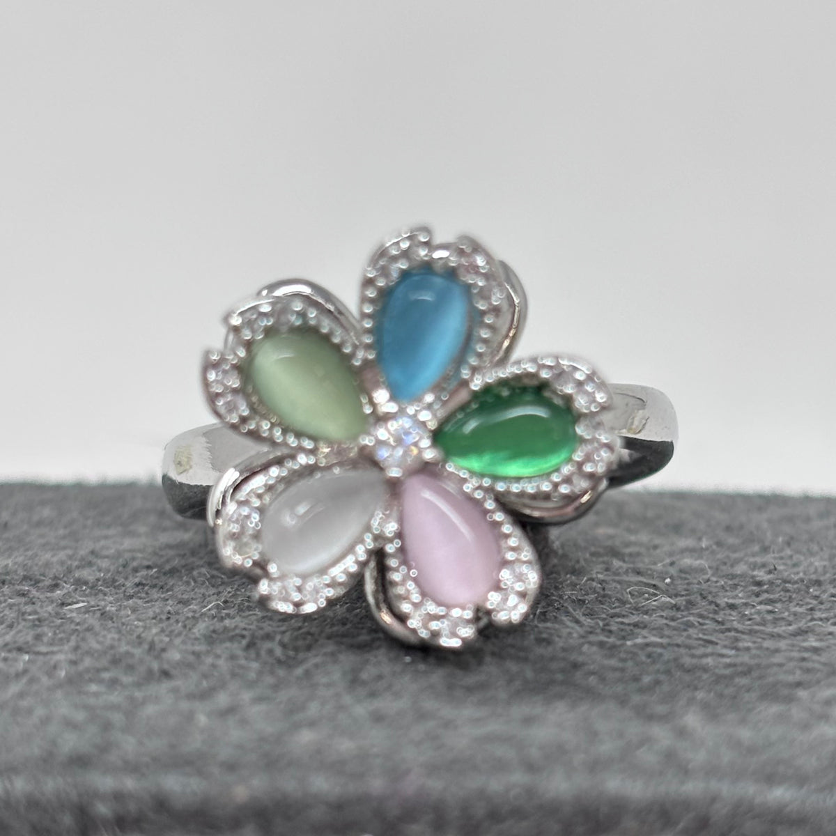 CZ Spinner Ring