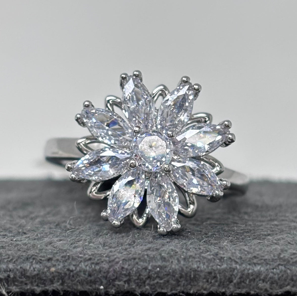 CZ Spinner Ring
