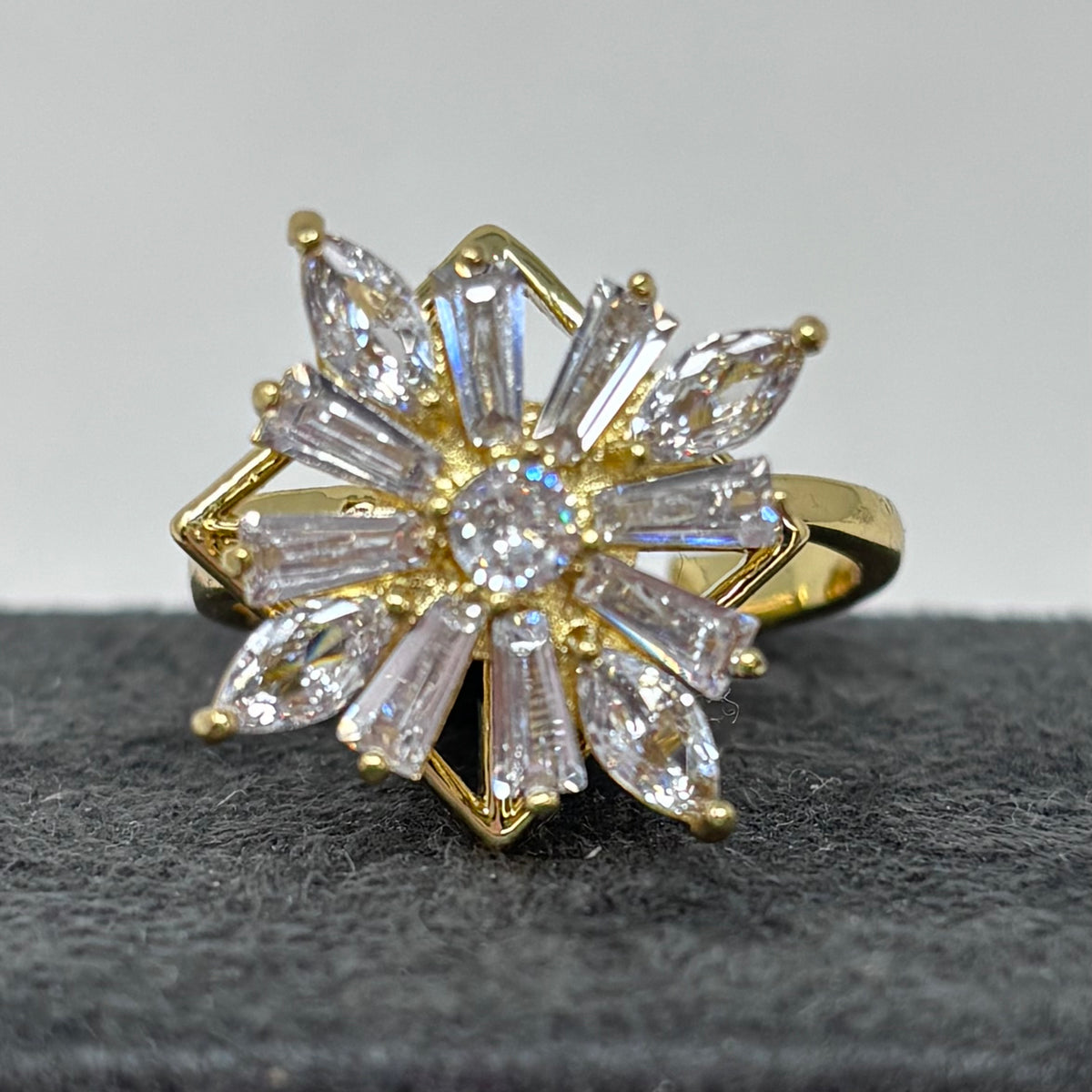 CZ Spinner Ring