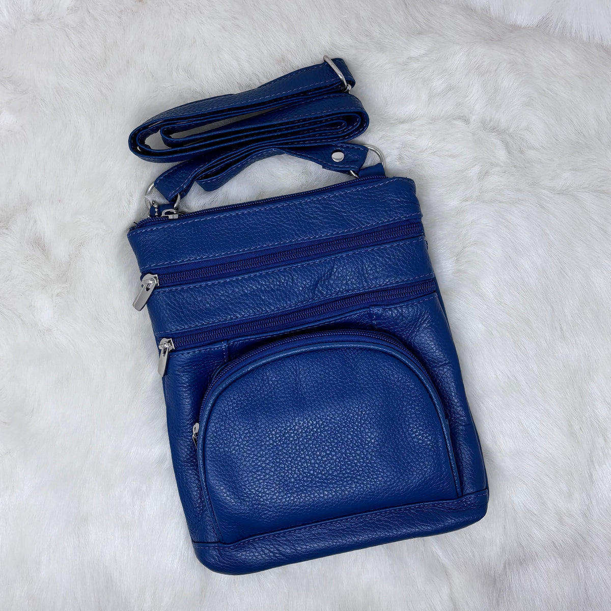 Leather Crossbody On the Go Bag