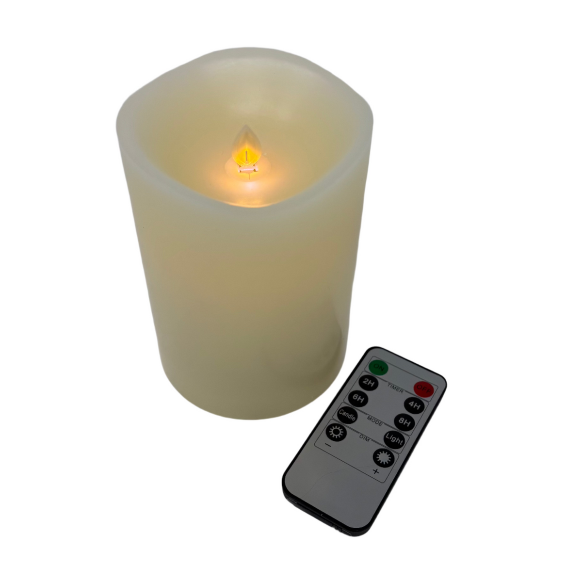 6&quot; LED Wax Pillar Candle