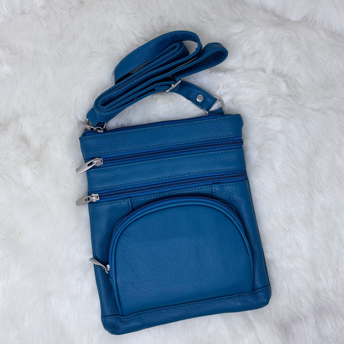 Leather Crossbody On the Go Bag
