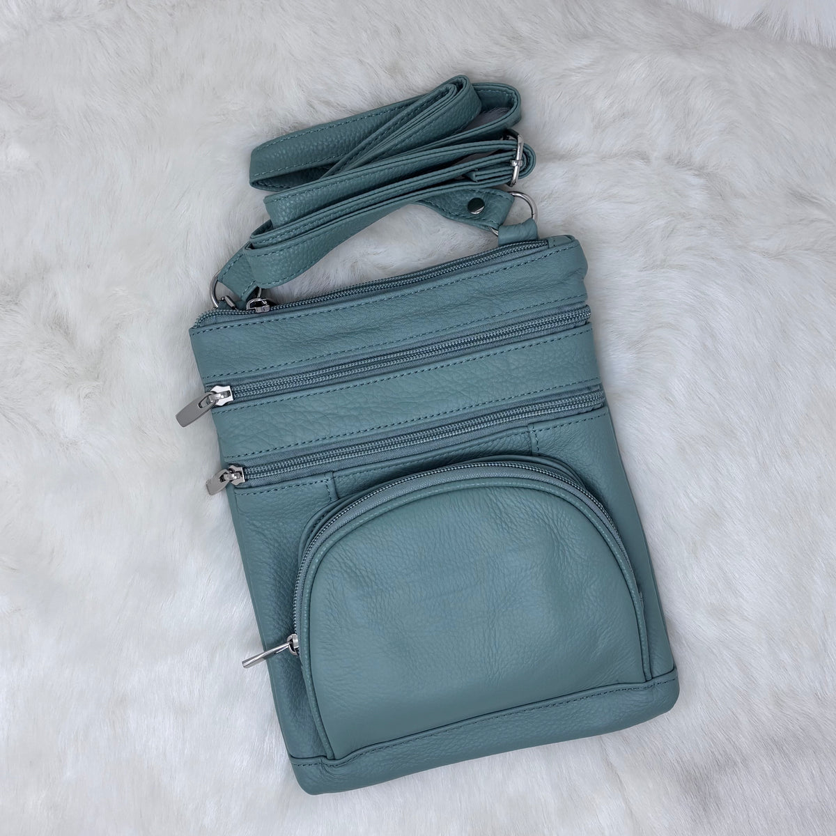 Leather Crossbody On the Go Bag