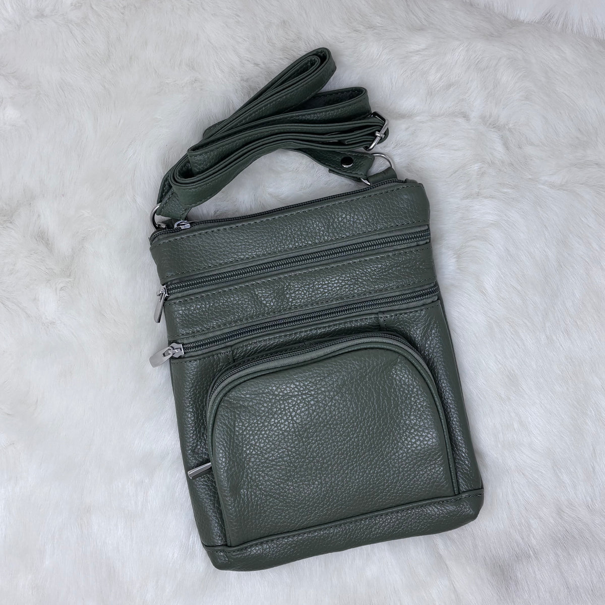 Leather Crossbody On the Go Bag