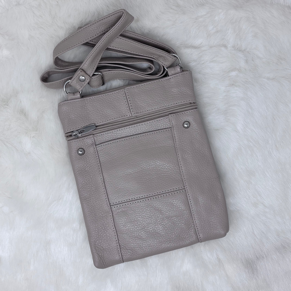 Leather Crossbody On the Go Bag