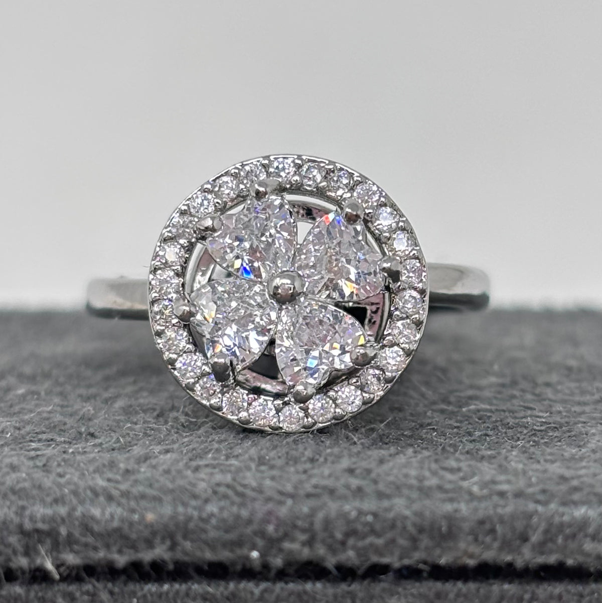 CZ Spinner Ring