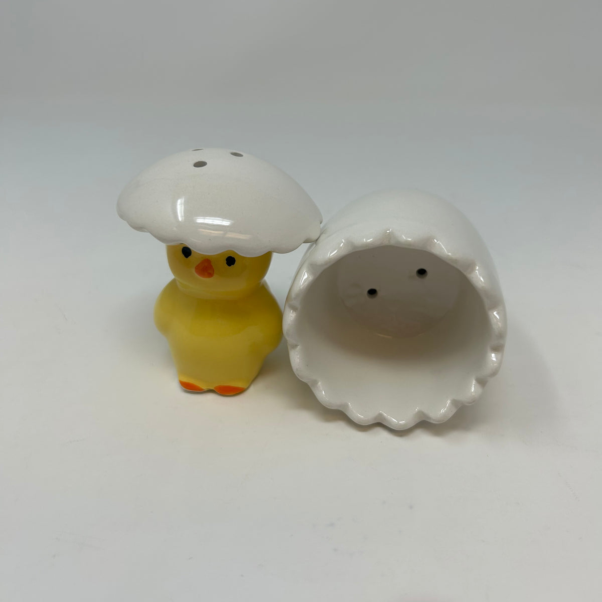 Ceramic Chick in Egg S/P Set of 2