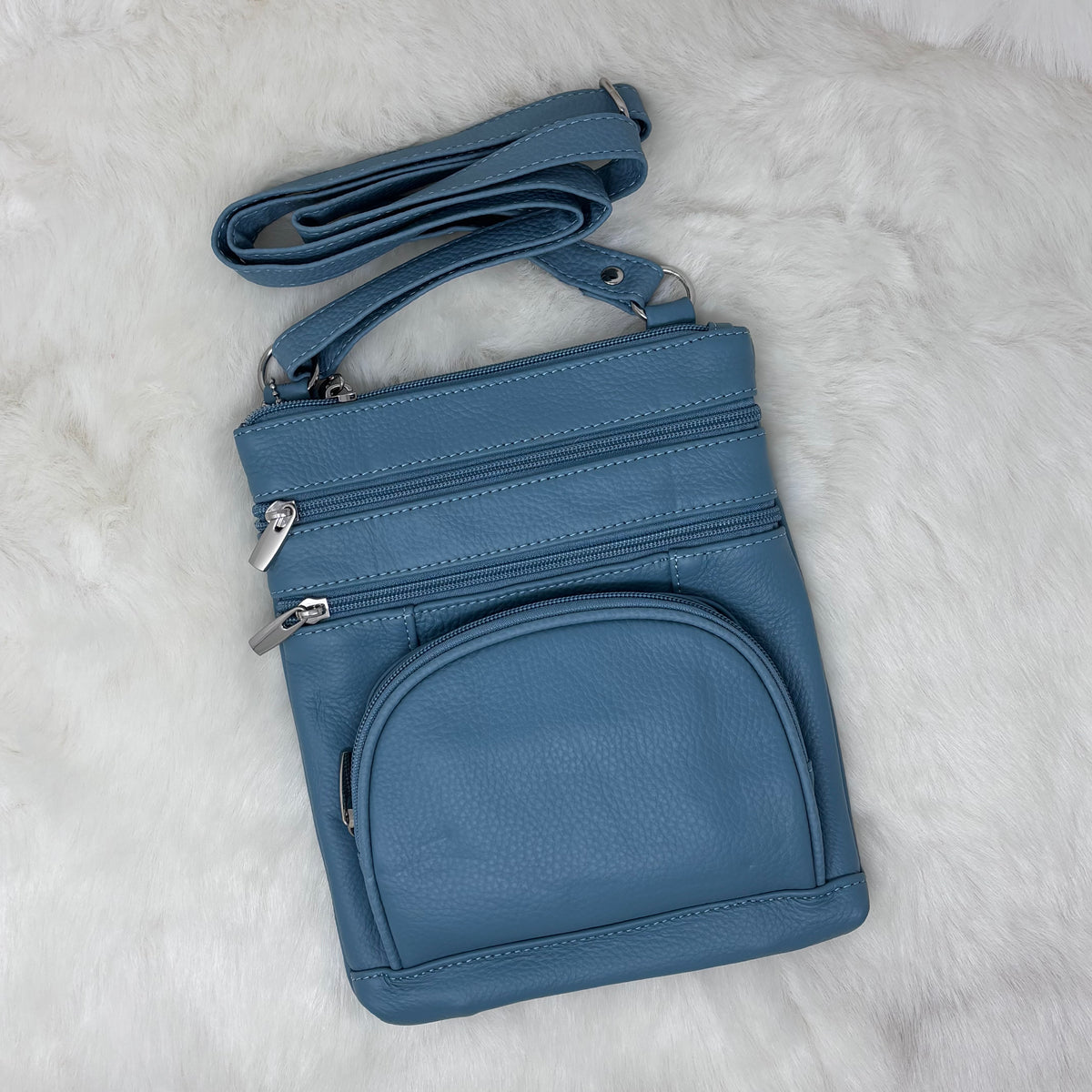 Leather Crossbody On the Go Bag