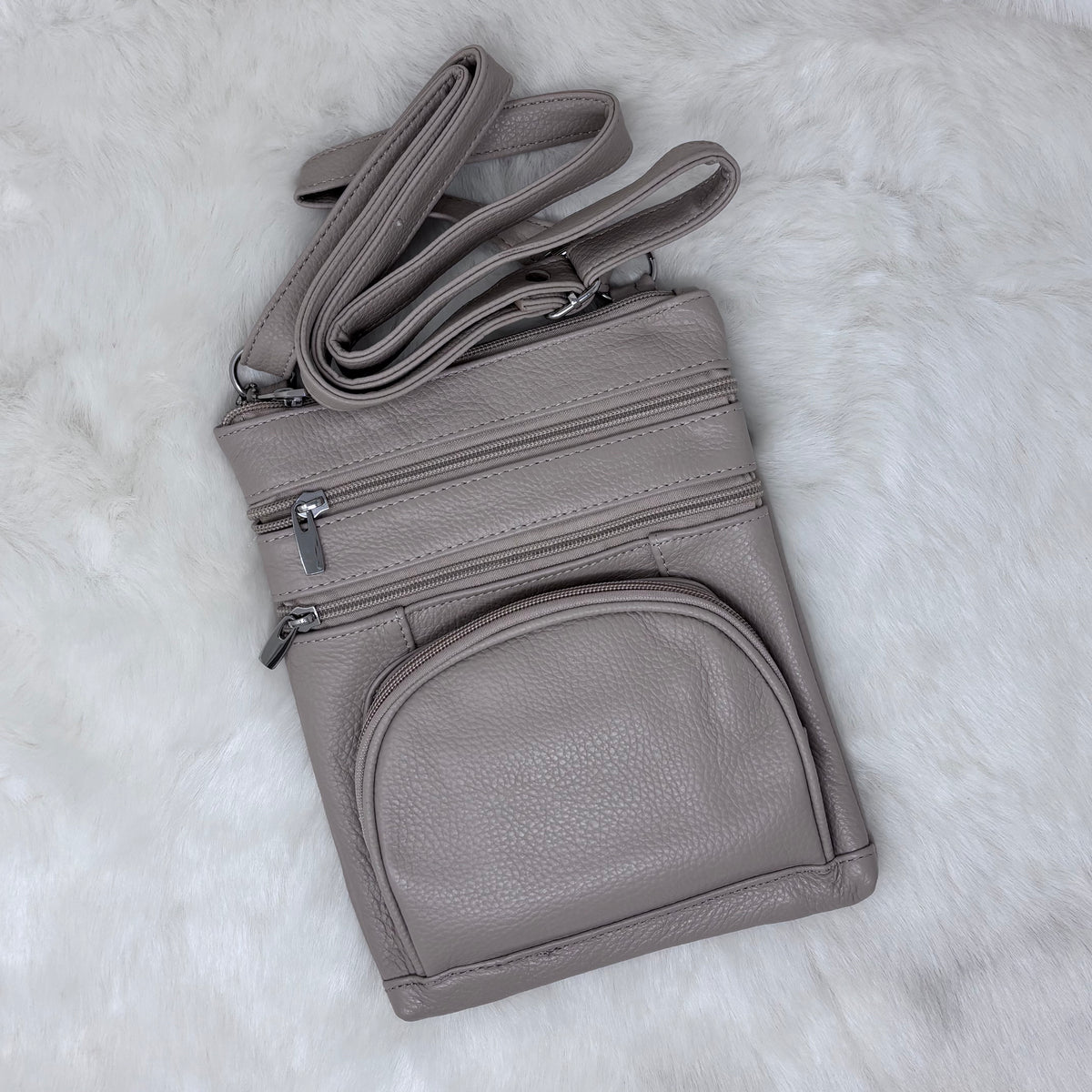 Leather Crossbody On the Go Bag