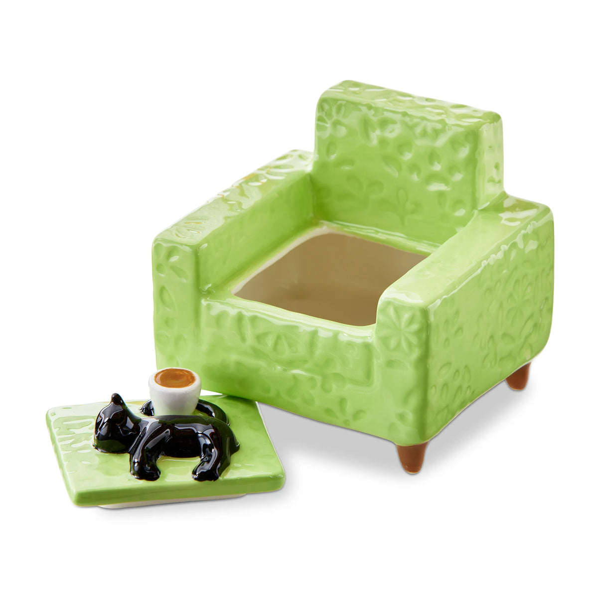 Cat on Chair Lidded Trinket Box