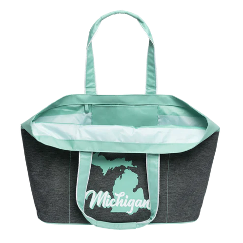 MI State Word Hero Beach Tote