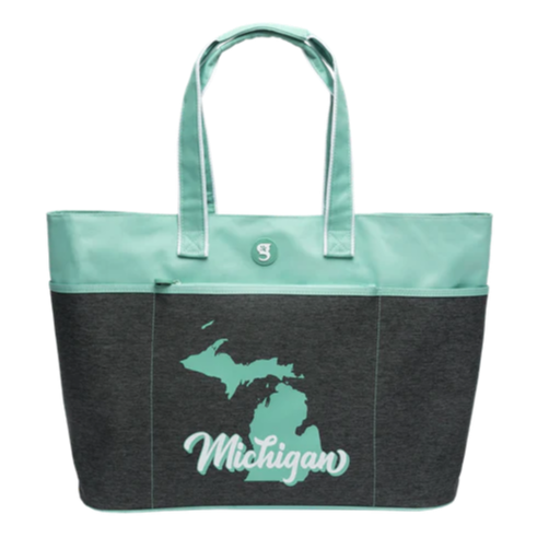 MI State Word Hero Beach Tote