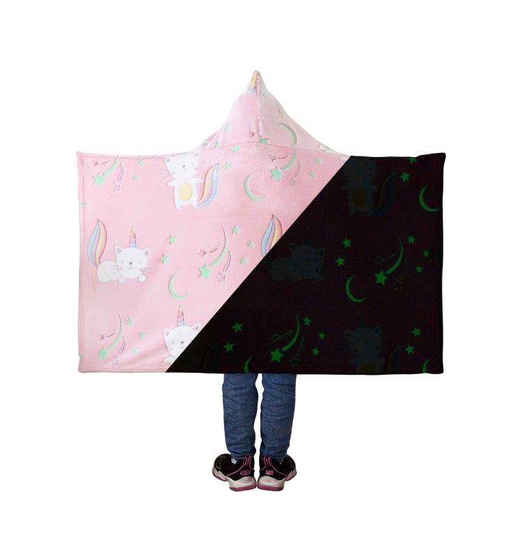Glow In The Dark Wearable Hooded Throw - FINAL SALE