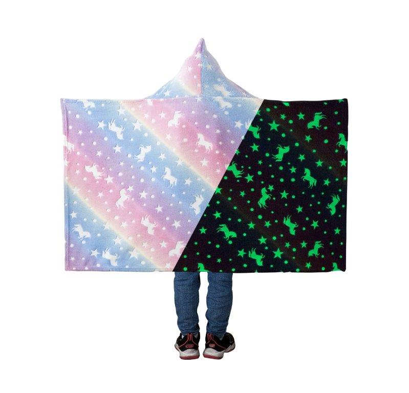 Glow In The Dark Wearable Hooded Throw - FINAL SALE