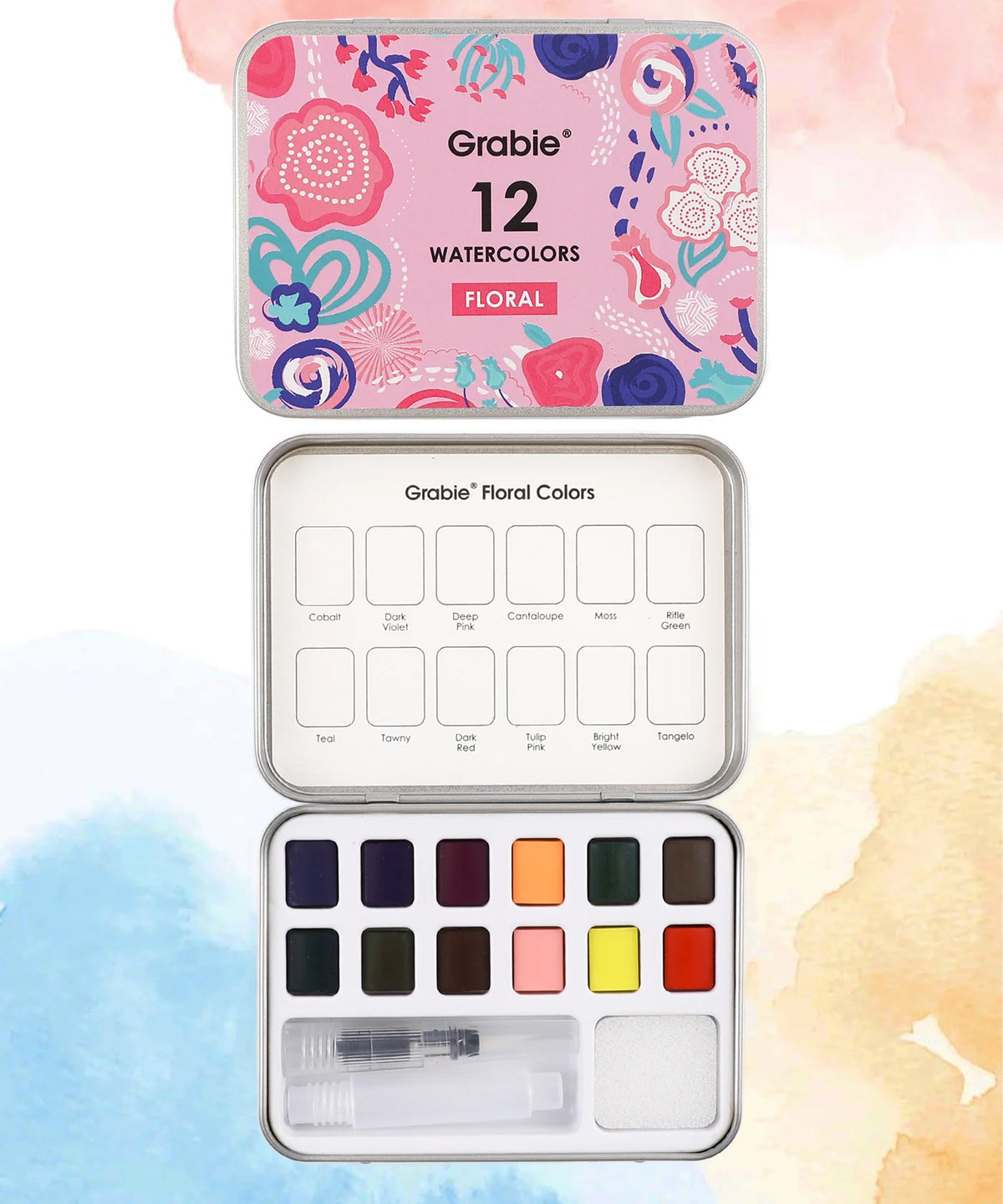 Watercolor Pocket Set of 12 with Brush