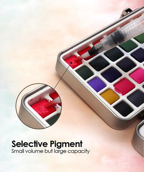 Watercolor Set of 50 with Brushes - Premium