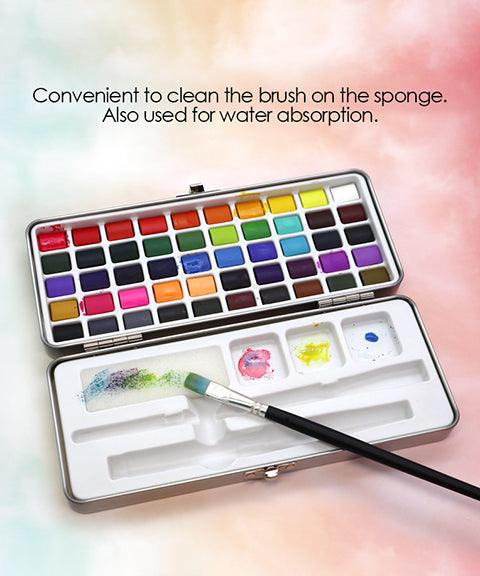 Watercolor Set of 50 with Brushes - Premium