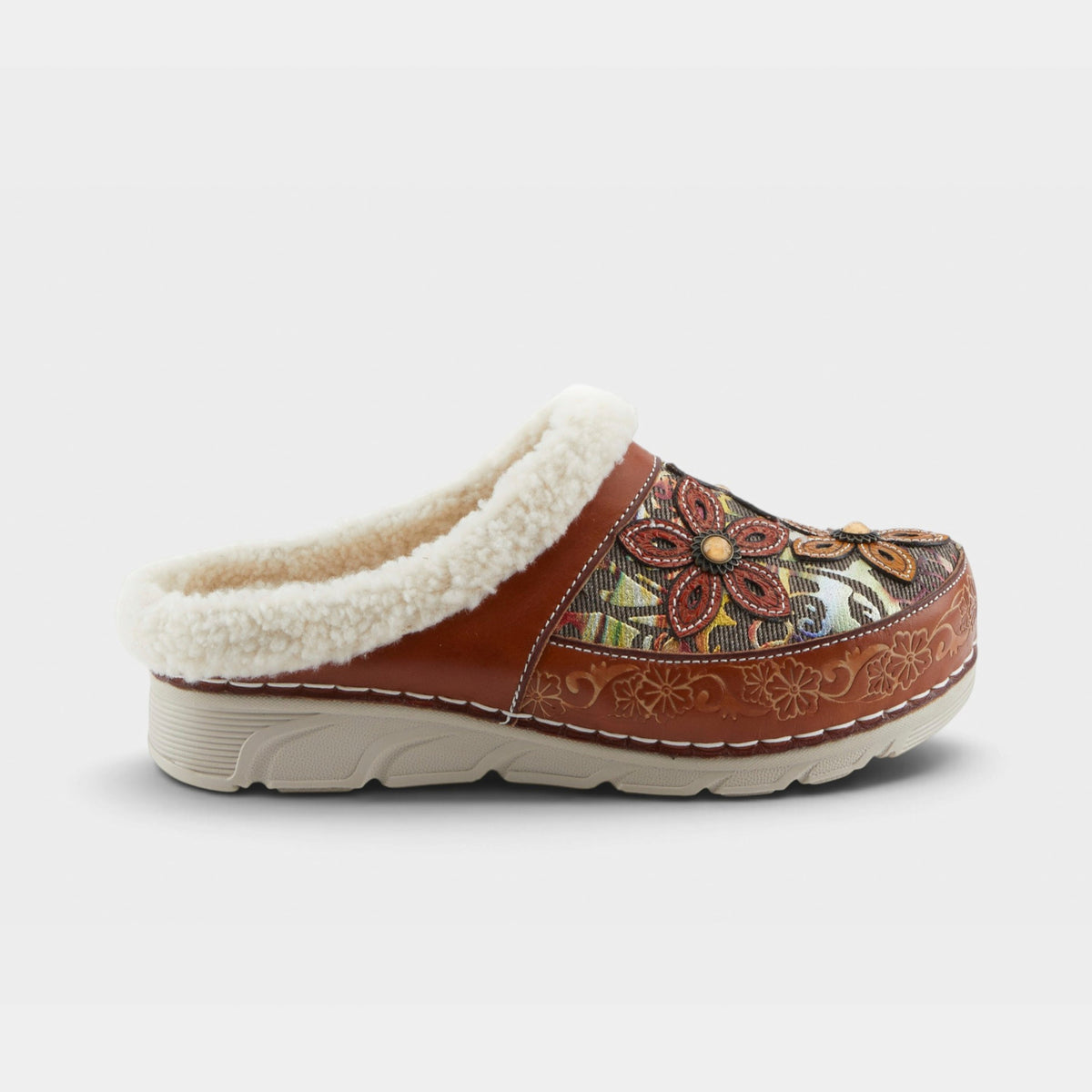 Honestela Clogs - Camel Multi