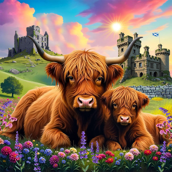 Highland Cows 500pc Puzzle
