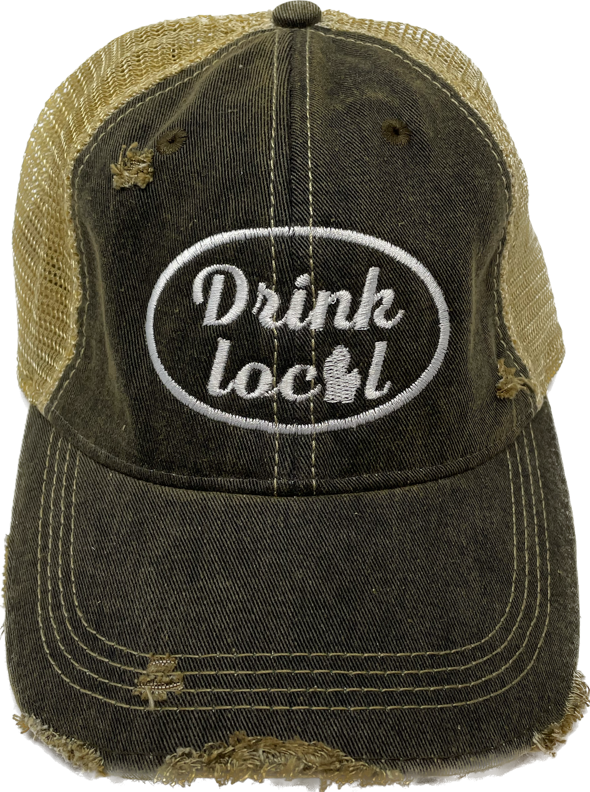 Gateway Michigan Embroidered  Distressed Hat