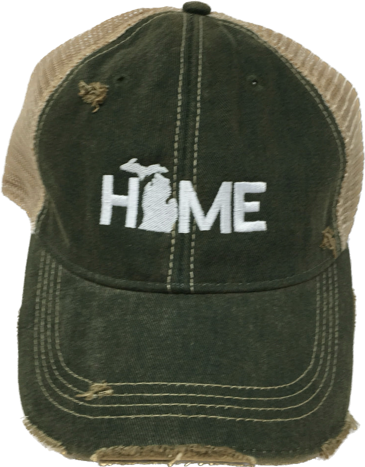 Gateway Michigan Embroidered  Distressed Hat