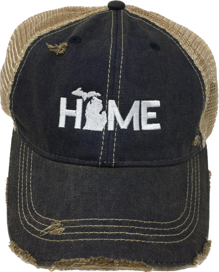 Gateway Michigan Embroidered  Distressed Hat