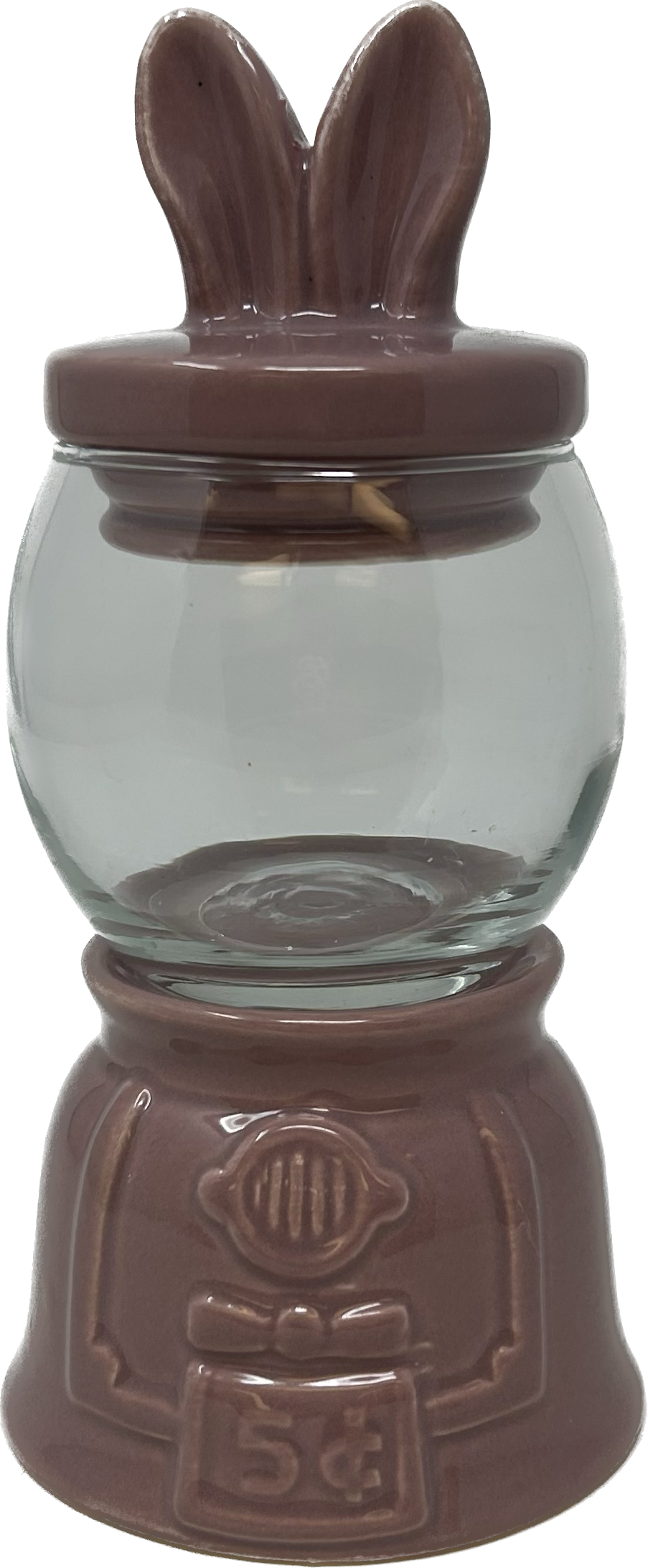 7&quot; Ceramic &amp; Glass Candy Jar