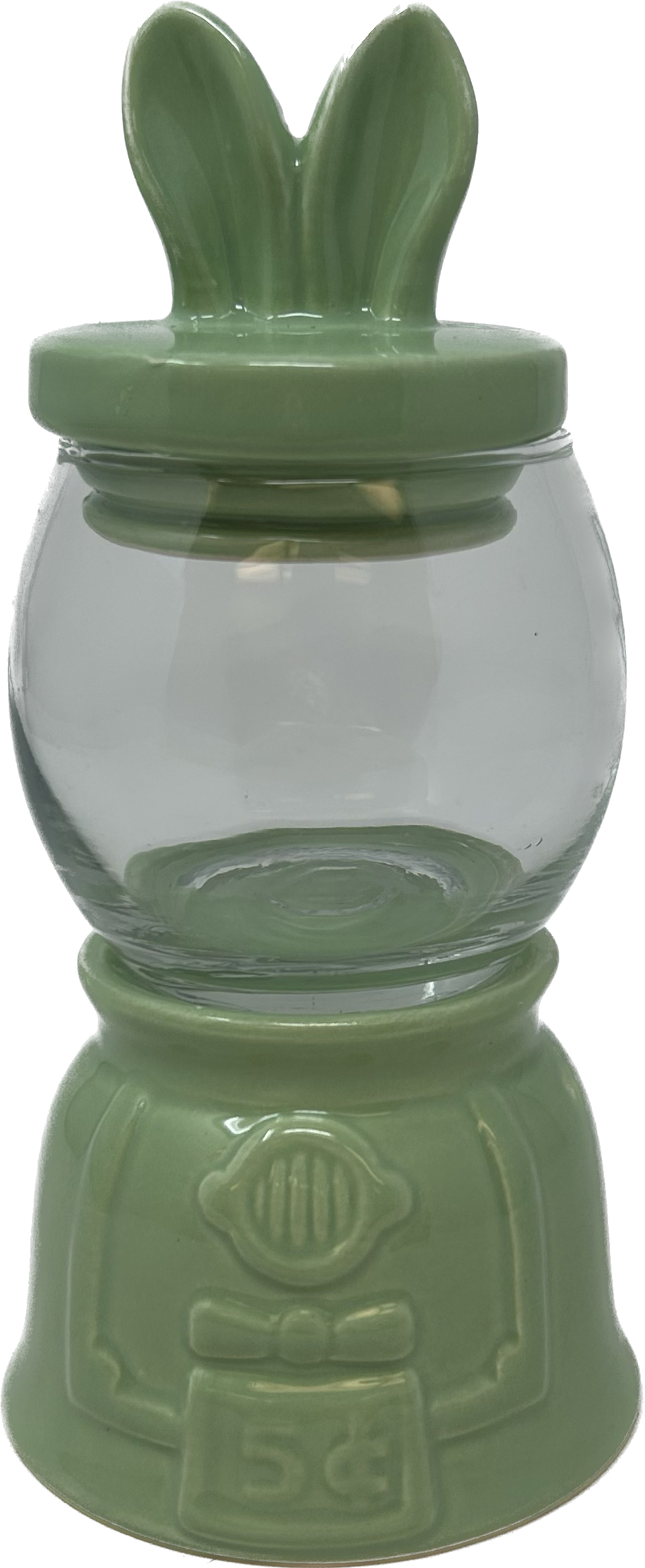 7&quot; Ceramic &amp; Glass Candy Jar