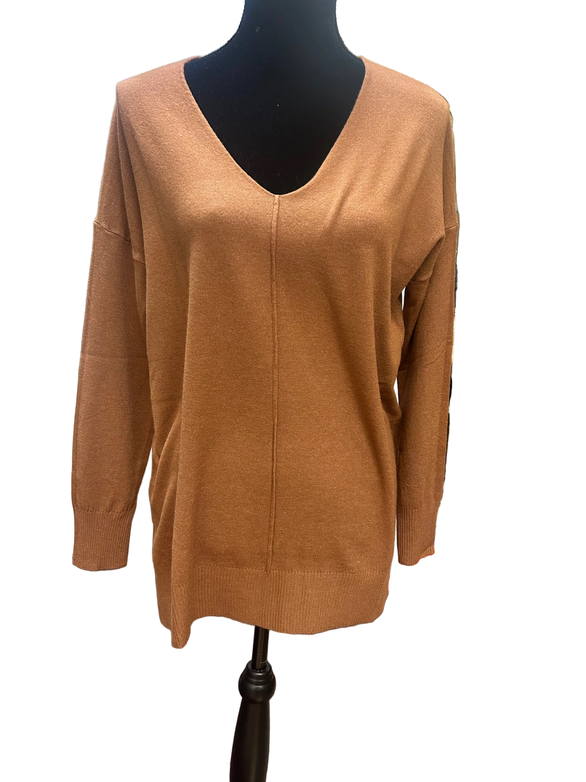 Solid Color Soft V-Neck Sweater - FINAL SALE