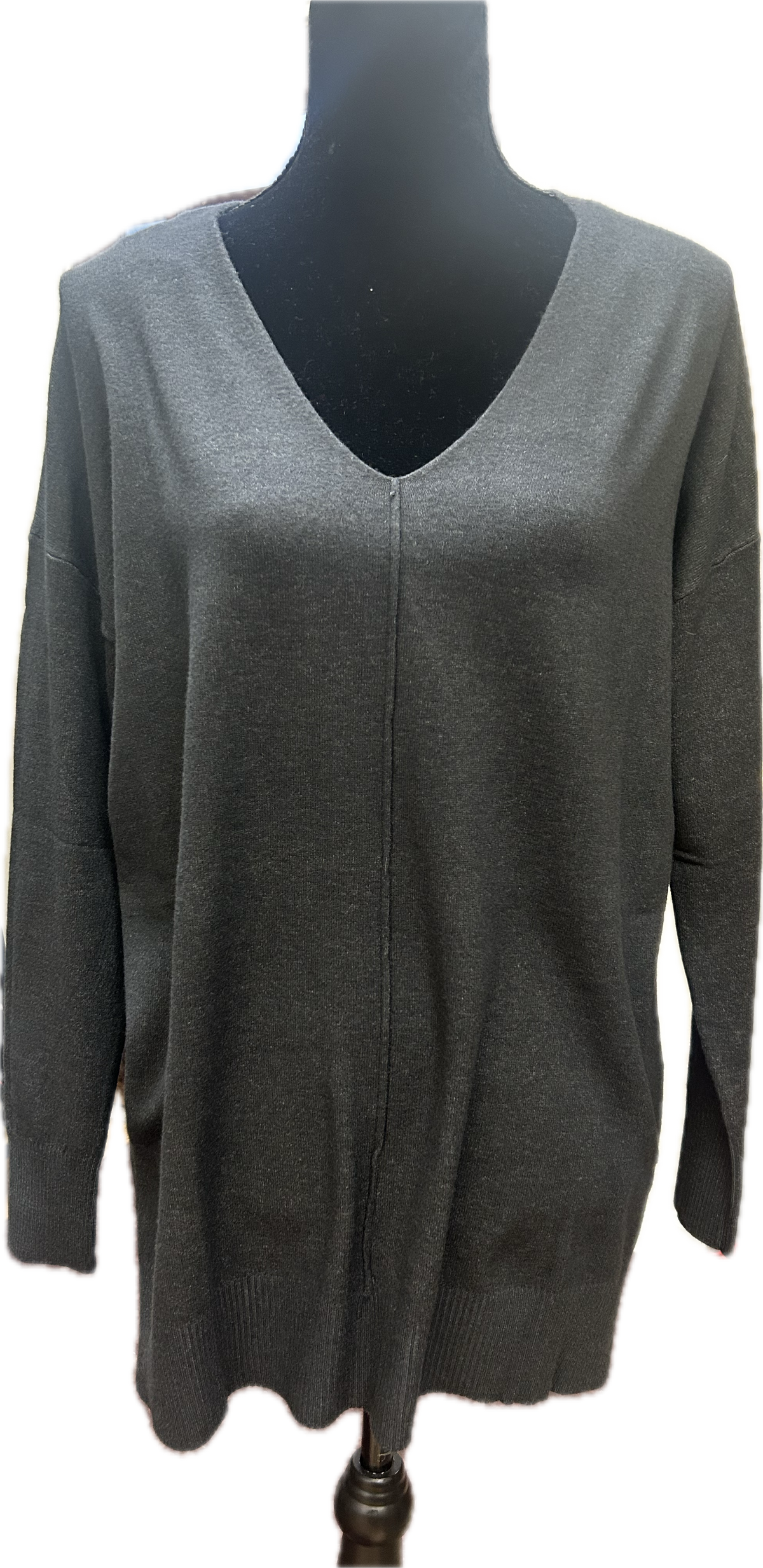 Solid Color Soft V-Neck Sweater - FINAL SALE