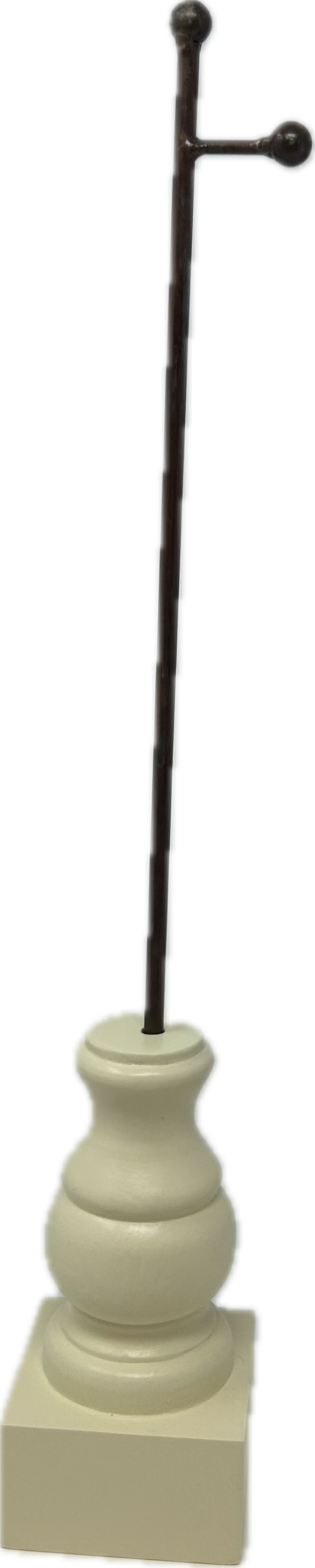 Cream Display Stand w/ Pole