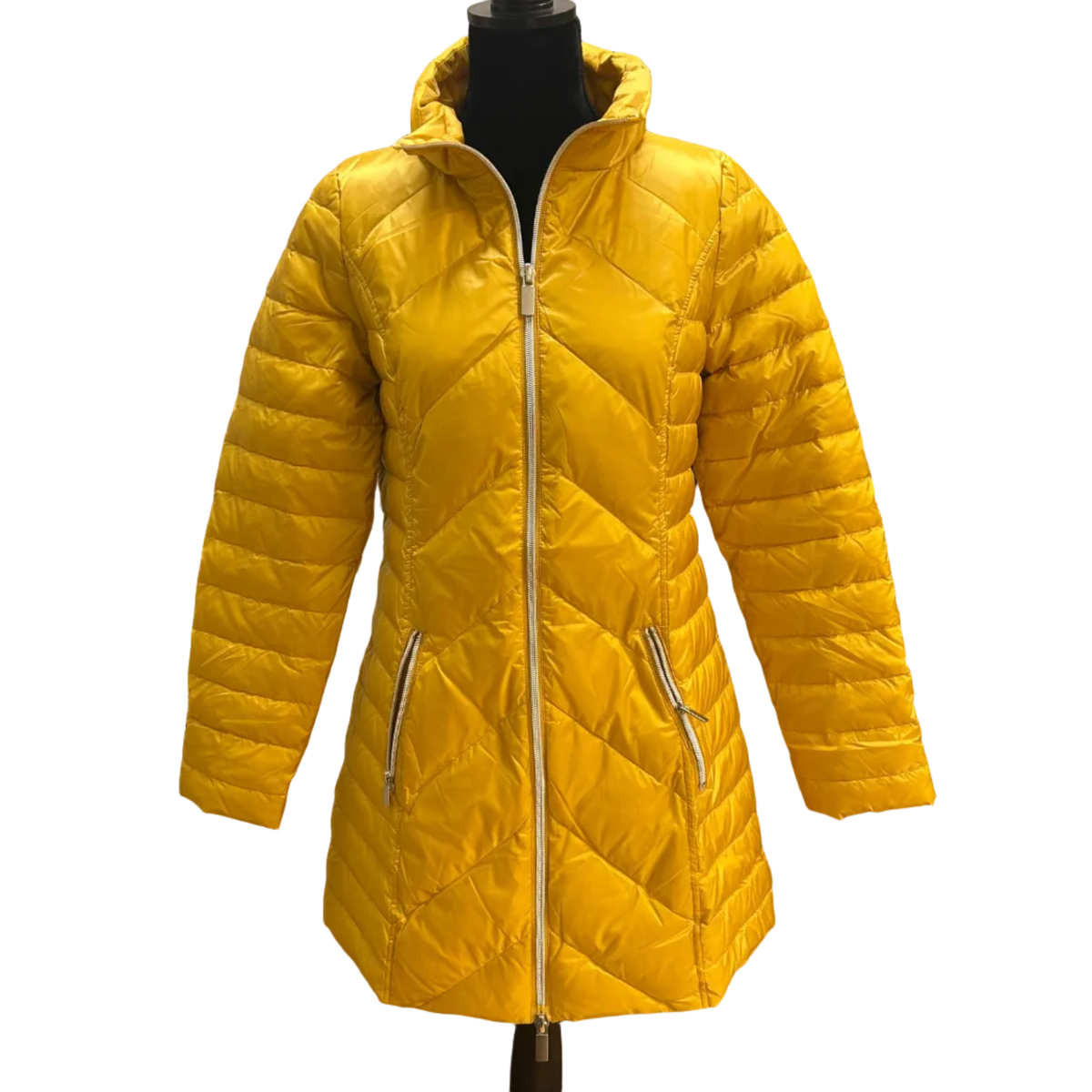 Anorak Chevron Quilted Jacket Saffron FINAL SALE