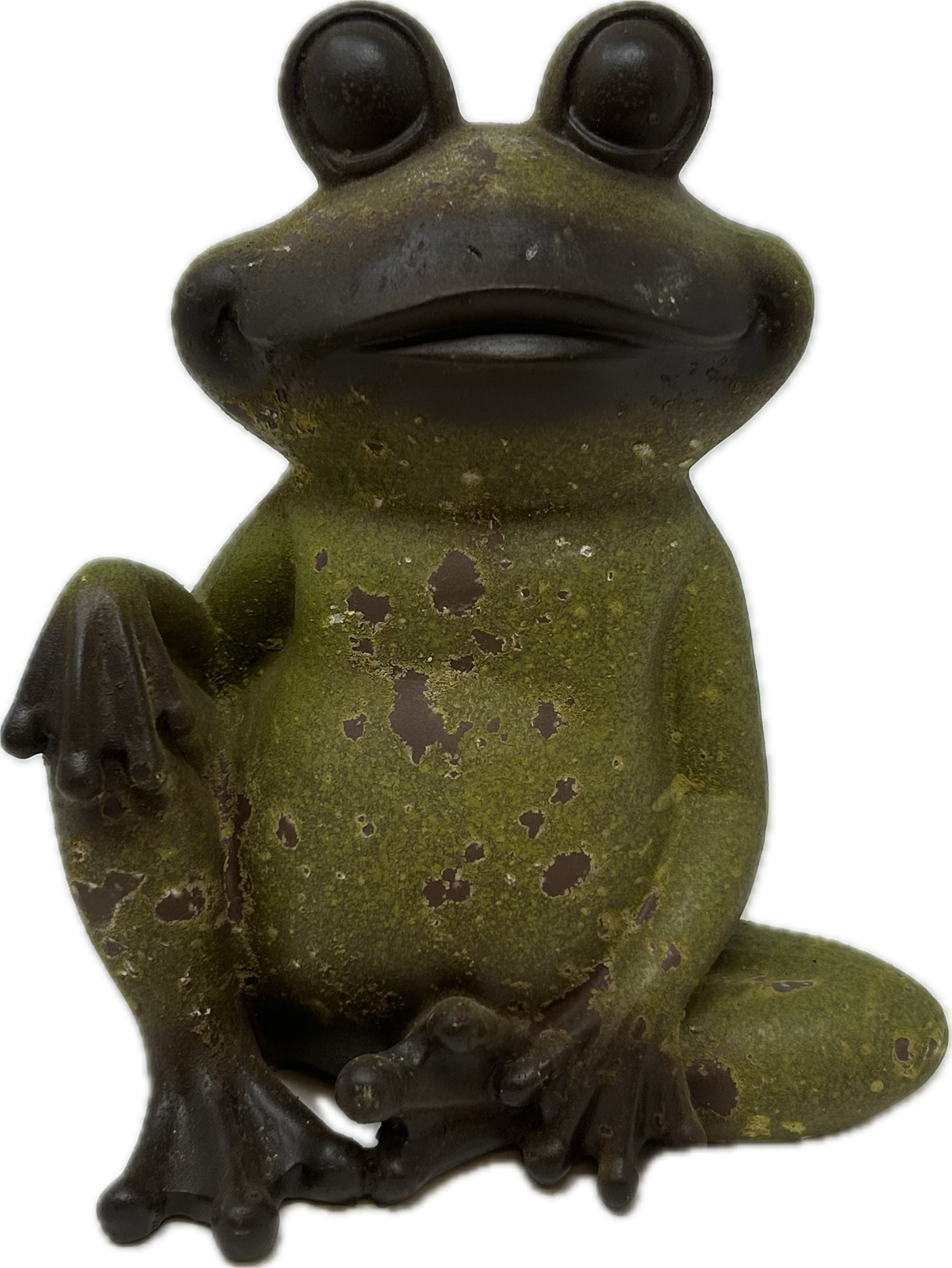 Resin Sitting Frog Figurine