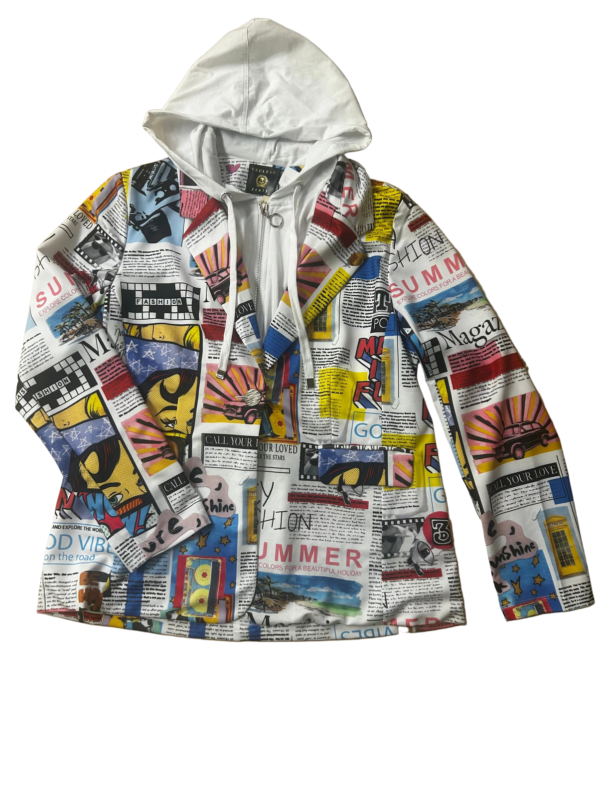80's Inspired Comic Book Jacket
