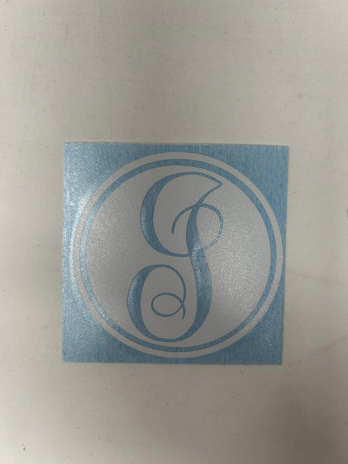 Initial Decal - Circle FINAL SALE