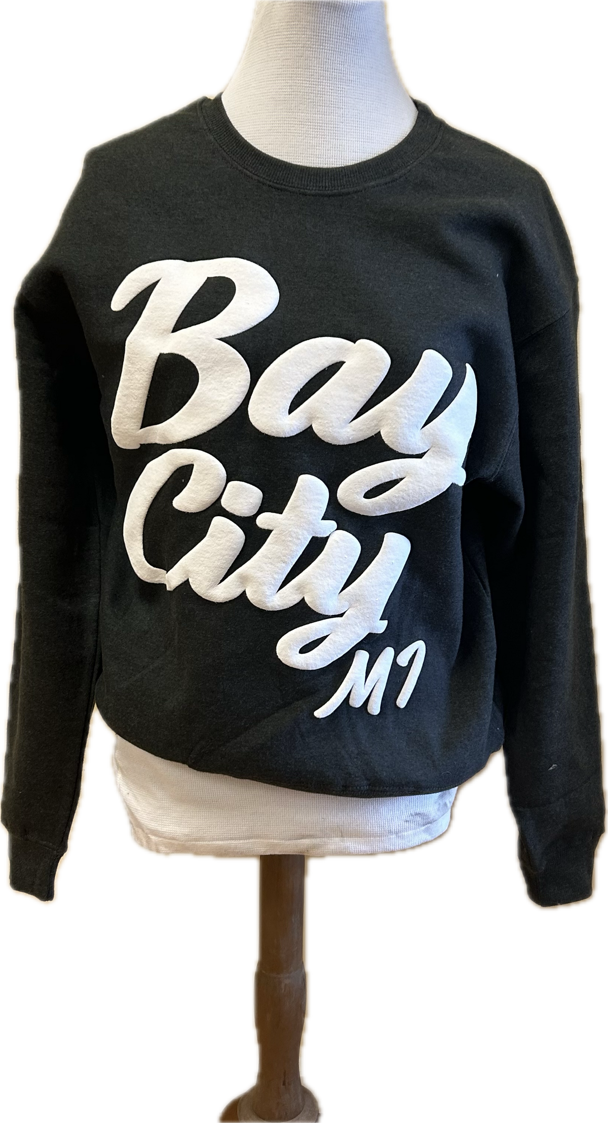 Charcoal Soft Bay City Crew Neck Sweatshirt