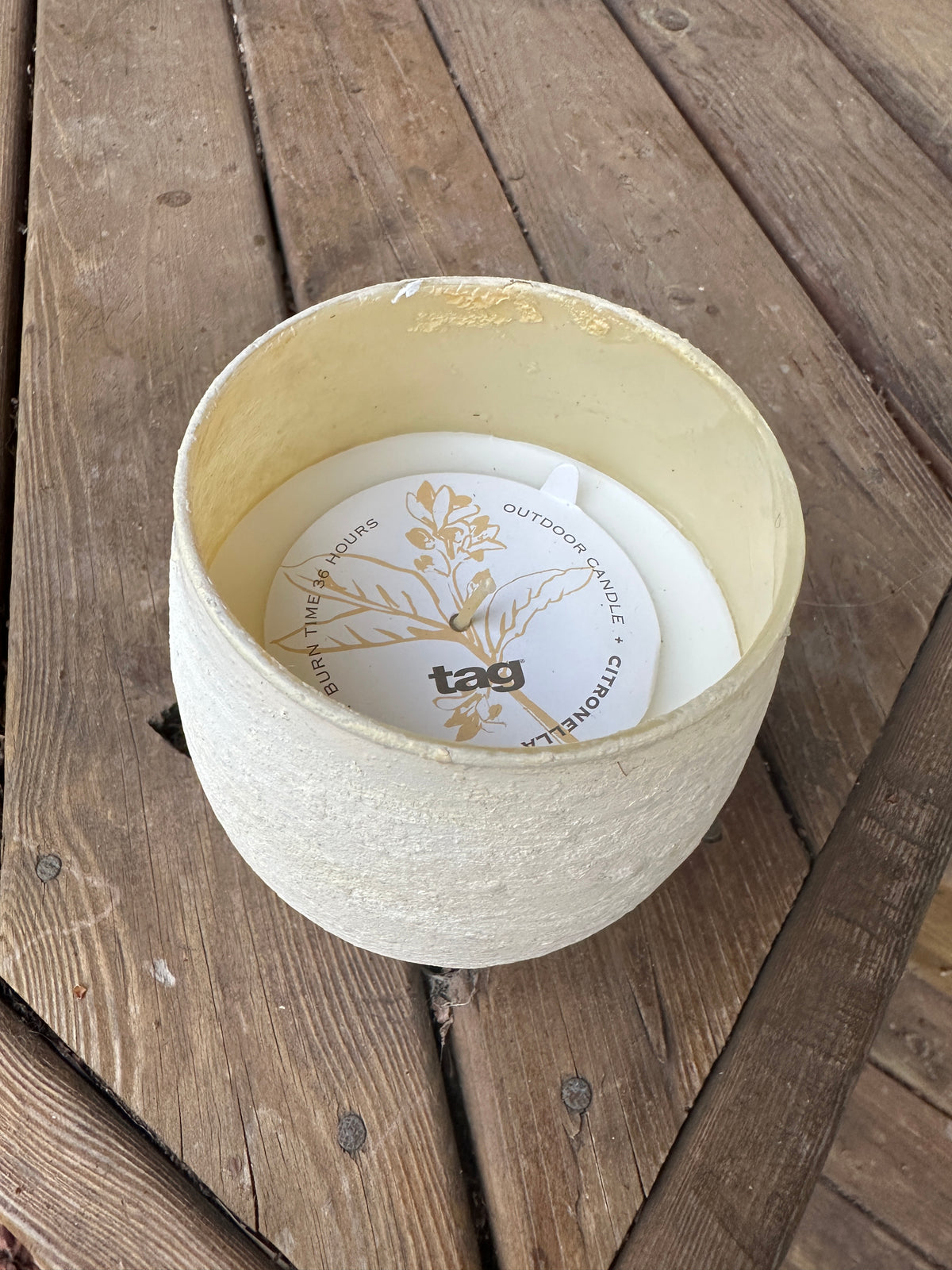 Outdoor Citronella/Grapefruit Jar Candle