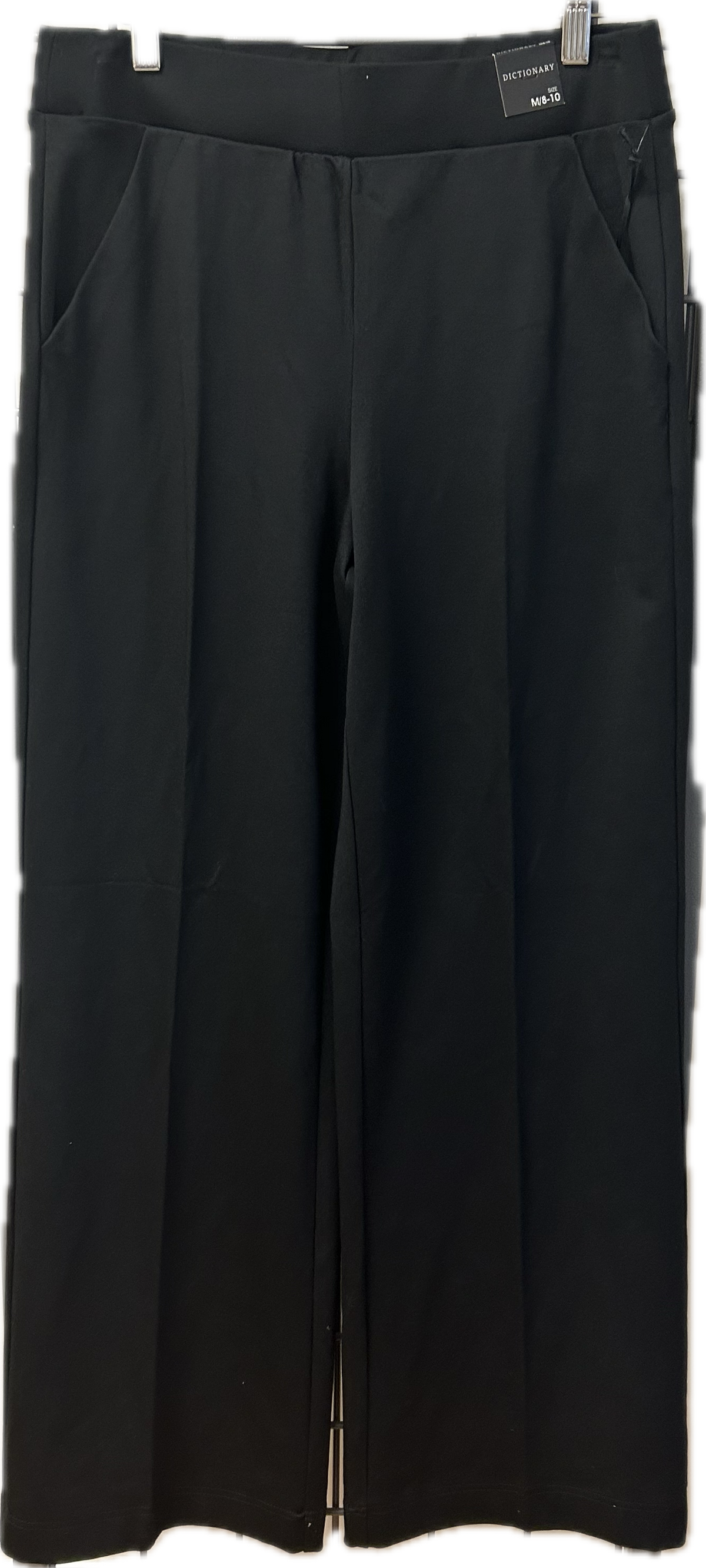 Black Wide Leg Trouser Pants w/Pockets