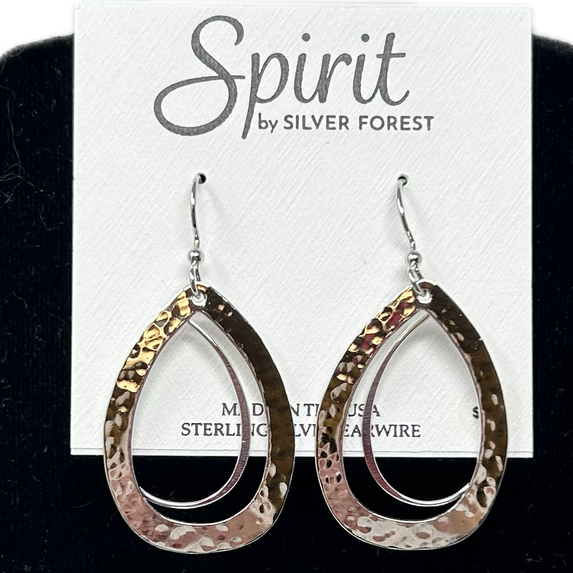Tear in Hammered Tear Earrings Spirit