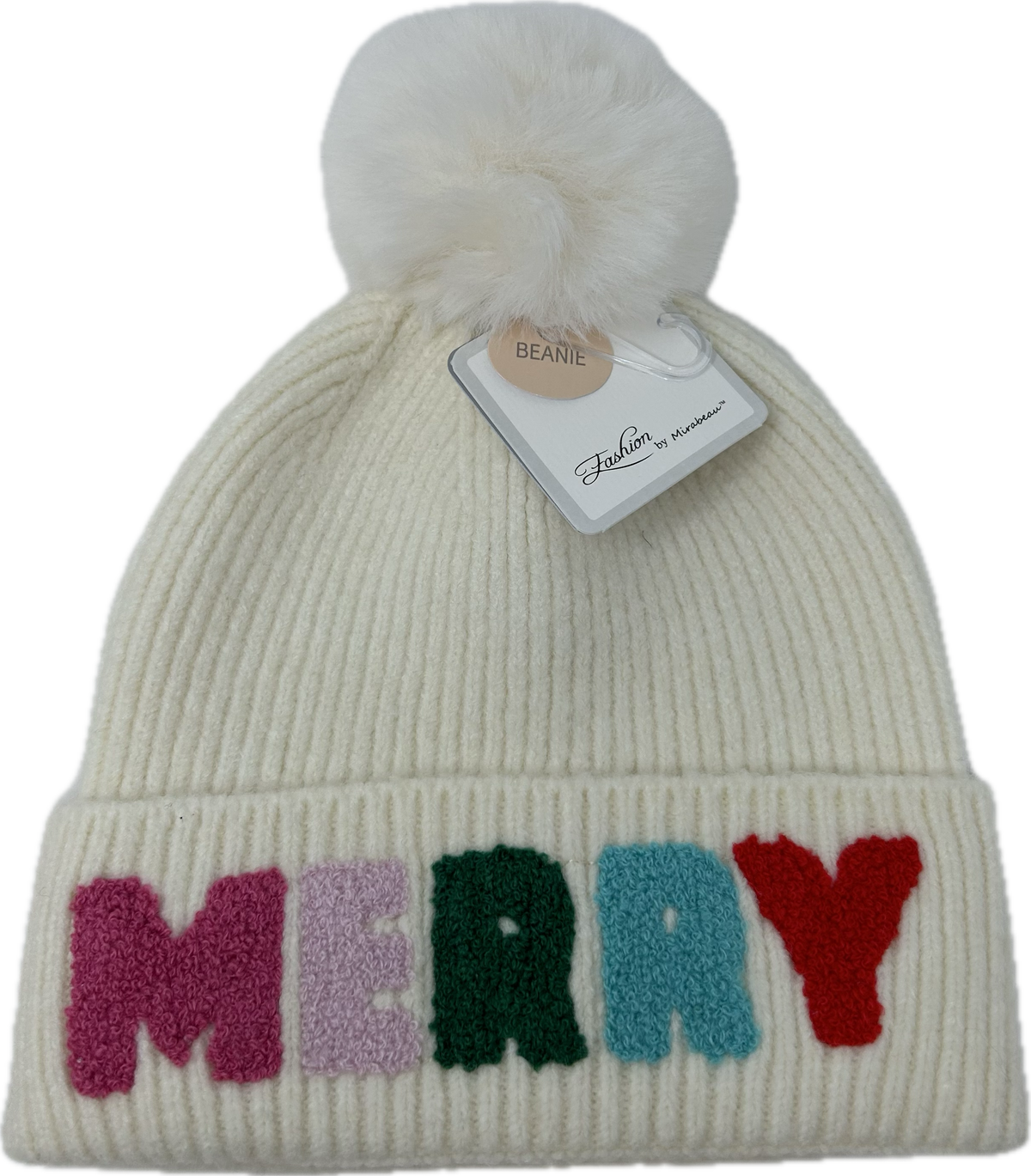 MERRY Chenille Letter Beanie -Fashion by Mirabeau