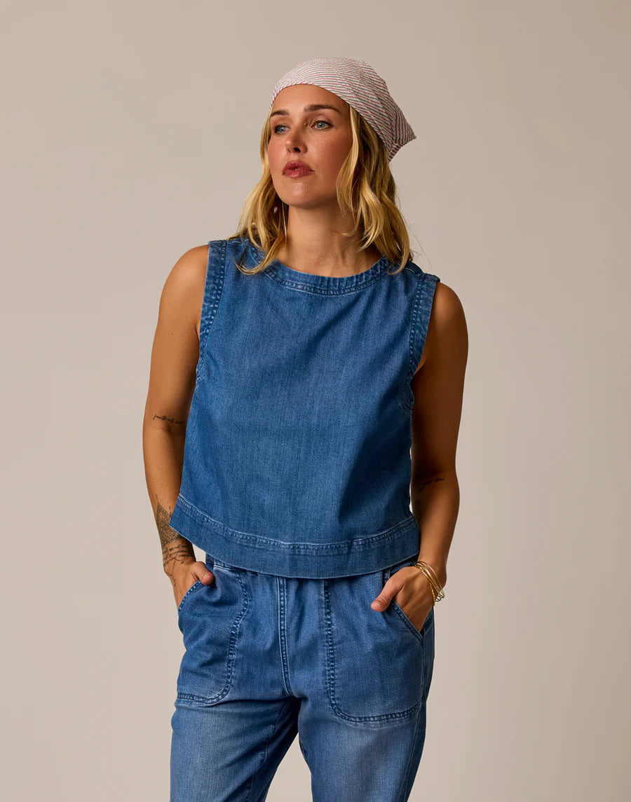 Susie Denim Tank