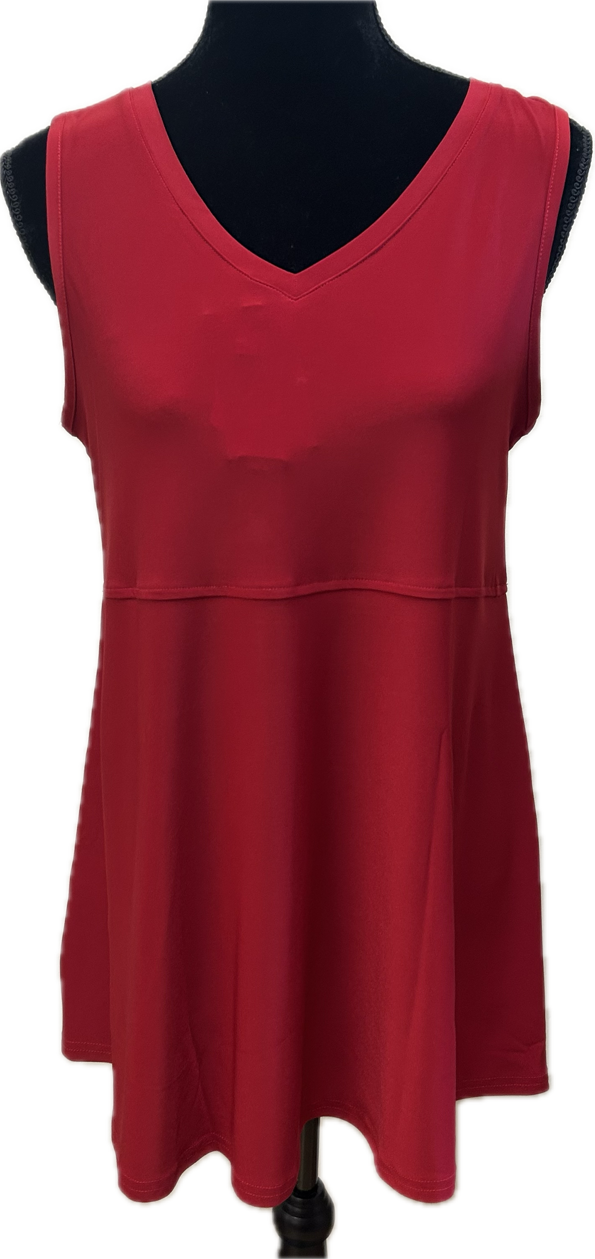 Red Camisole Tunic Top