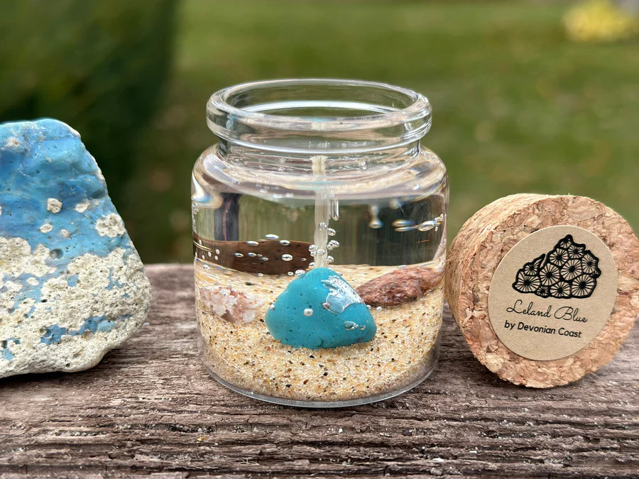 Lake Michigan Leland Blue Gel Candle