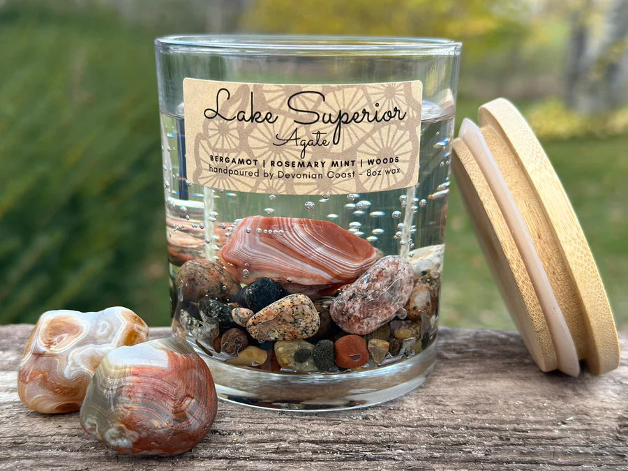 Lake Superior Agate Gel Candle